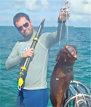 Adrian with his catch